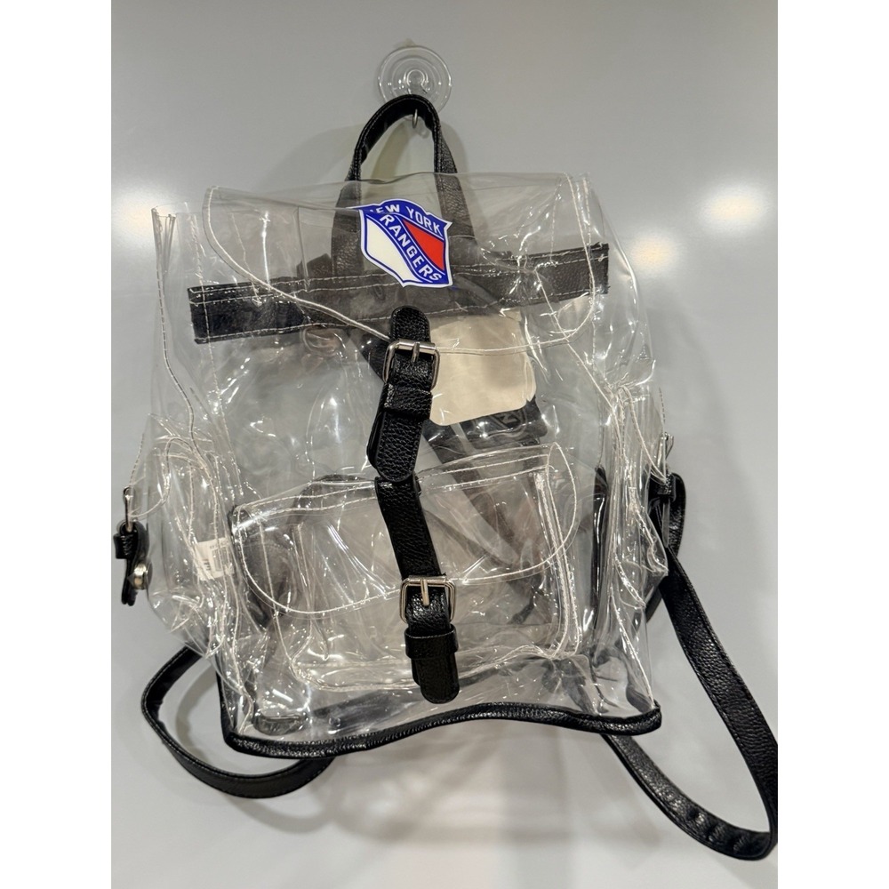 NHL Brand New York Rangers Clear Backpack Stadium Approved NWT